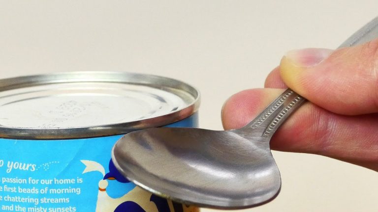 Nimate odpirača za konzerve? Nič zato, gre tudi z žlico