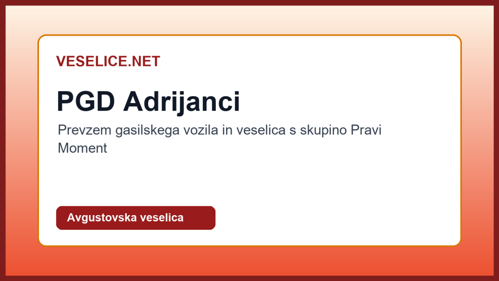 PGD Adrijanci - namenski vizual